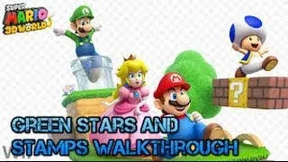 Super Mario 3D World Walkthrough World 2-5 Double Cherry Pass Green Stars and Stamp Wii U