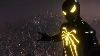 Marvel's Spider-Man: Epic Web Swinging - Anti-Ock Suit - Night Free Roam Gameplay