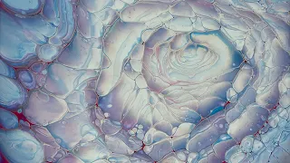 (505) Cloud Pour - Boulder Cells - No Silicone Fluid Acrylic Paint Pouring - Fluid Art