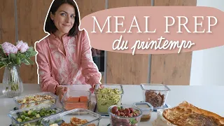 MEAL PREP & RETOUR DE COURSES - 4 recettes pour le printemps