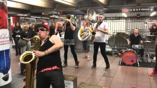 "My Girl" - Lucky Chops cover @ NYC Subway December 2, 2015