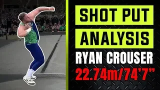 Consistent 72 foot Shot Put Technique | Ryan Crouser | Rotational Shot Put Analysis