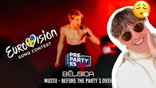 LET'S REACT TO MUSTII with "Before the Party is Over" MADRID PRE-PARTY! / BELGIUM / EUROVISION 2024
