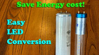 How To Easily Convert Fluorescent Lights to LED T8 Tubes!