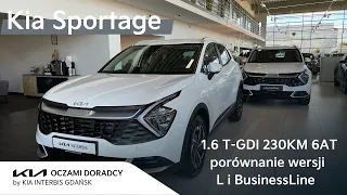 Kia Sportage 2023 [1.6 GDI 230KM 6AT HEV] wersja L i BusinessLine na jednym filmie | Deluxe White