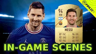 LIONEL MESSI 93 - In Game Scenes - FIFA 22 Player Review