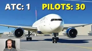 Solo ATC goes GOD MODE in Microsoft Flight Simulator! (New York JFK) 777-200ER