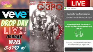 VeVe Drop Day LIVE - Star Wars Special: C-3PO #1 Marvel Comic Blindbox NFT Drop! Good Luck!!