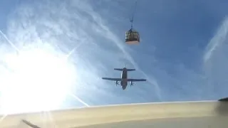 Cargo Cam View from a C-27J CDS (Container Delivery System) Air Drop Container | AiirSource