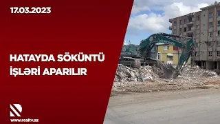 Hatayda söküntü işləri aparılır