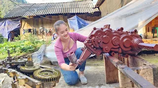 The genius girl restored the transmission of a 61 D8 diesel tractor for a farmer-Part 01