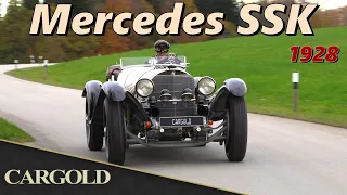 Mercedes SSK, 1928, brachiale Urgewalt mit 7,1l Hubraum und Kompressor! F1 Rennwagen der 20er Jahre