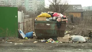 Проблема с мусорным контейнером на 1-ой линии в Череповце