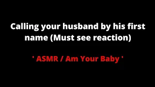 [ASMR] Calling your Husband by his first name, M4F [Audio roleplay].