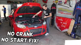 FORD FOCUS DOES NOT CRANK DOES NOT START FIX 2011 2012 2013 2014 2015 2016 2017 2018