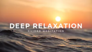 Guided Sleep Meditation for Adults | DEEP RELAXATION & GRATITUDE (with sound of Ocean Waves)