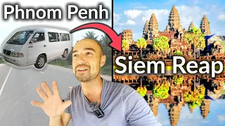 🇰🇭| BEST WAY TO GO: PHNOM PENH ➡️ SIEM REAP 2023. FIRST IMPRESSIONS of SIEM REAP