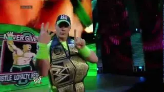 John cena Entrance on Raw As (WWE World Heavyweight Champion) -14 July 2014- Wwe