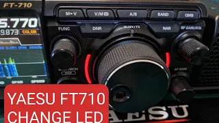 YAESU FT-710 Change Large  L.E.D Colour