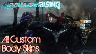 Metal Gear Rising: Revengeance - All Custom Body Skins (MGS4 Raiden, Gray Fox, Suit, White)