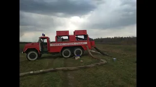 Гасіння пожежі на торфянику біля с.Залаззя Любешівського району