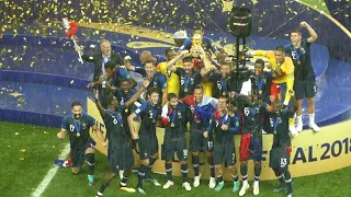 World Cup Trophy Presentation 2018 Moscow Luzhniki France Lloris July 15