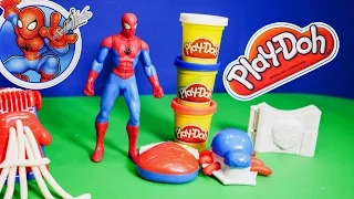 SPIDERMAN Play Doh Spider Man Super Tools a Spiderman Play Doh YouTube Video