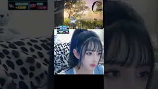 Cute Chinese Girl Playing Action Game