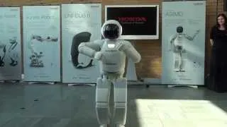 ASIMO, world's most advanced humanoid robot, visits Honda's UK headquarters in Langley