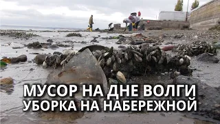 Активисты очистили дно Волги у набережной от мусора
