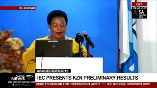KZN is currently announcing its 2019 election results