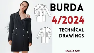 Burda 4/2024 Teknik Çizimler & Burda 4/2024 Technical Drawings