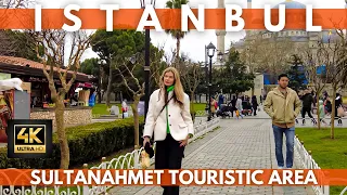 The Most Famous Touristic Destination In Istanbul Turkey 2023 Sultanahmet Walking Tour-4K UHD 60FPS