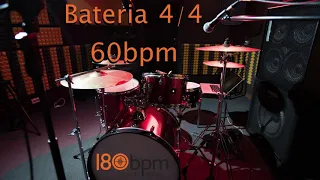 Bateria 4/4 60 BPM