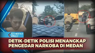 Momen Kejar-kejaran Polisi dengan Sopir Minibus Pembawa Narkoba di Medan