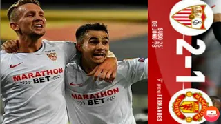 Manchester United Vs Sevilla |1-2 Full Match Highlights |2020 HD