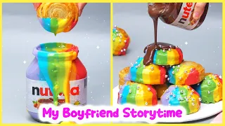 🍰Chocolate Cake Storytime 🥑 My Boyfriend Is Attracted To My Best Friend🌽Rainbow Heart Chocolate Cake