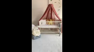 Pamuka Baby Crib Canopy Set Up Video