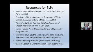 Cari Ebert - Childhood Apraxia of Speech