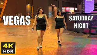 Las Vegas People Watching on Fremont Street | Saturday Night | April 2024