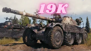 Panhard EBR 105   19K Spot Damage  World of Tanks #WOT Top gameplay