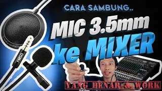 RAHASIA: Cara Sambung MIC Clip On JACK KECIL TRS 3.5mm ke XLR MIXER yang BENAR & WORKS! RODE VXLR+