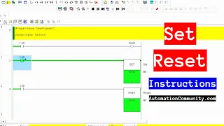 Set and Reset Instructions in Omron PLC - Full Automation Course