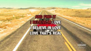 I Believe In Love (Live From "Heroes" Telethon) in the style of Dixie Chicks | Karaoke with Lyrics