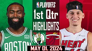Boston Celtics Vs Miami Heat 1st Qtr Highlights | Game 5 | May 01 | 2024 NBA Playoffs