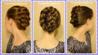 French Braid Tuck, Holiday Updo Tutorial