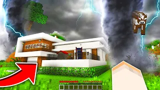 MINECRAFT ALE TORNADO PORYWA MÓJ DOM?! GPLAY & LAKI