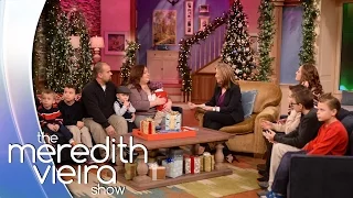 'Secret Santa' Surprise For A Family Who Adopted 8 Brothers! | The Meredith Vieira Show