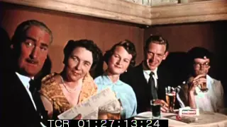 1950s Colour Footage of Tourists in Pigalle at Nightclub