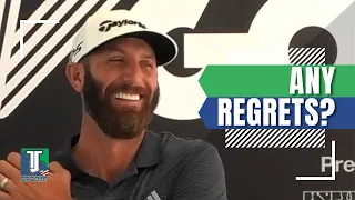 Dustin Johnson JOKES about becoming $30 MILLION richer THANKS to LIV Golf and if he REGRETS anything